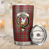 Lindsay Weathered Tartan Crest Tumbler